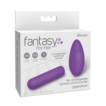 Pipedream Fantasy For Her Her Rechargeable Remote Control Bullet Silicone Vibrator Purple