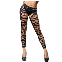 Violet  Mesh Crotchless Legging Packaging Box