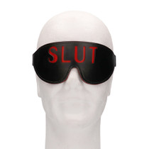Ouch! 'Slut' Blindfold Black