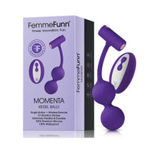 FemmeFunn Momenta Rechargeable Remote-Controlled Silicone Kegel Balls Purple