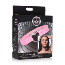 Sweet Heart Chrome Heart Choker Pink
