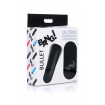 BANG! Vibrating Bullet with Remote Control Black