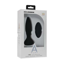 A-Play Vibe Adventurous Rechargeable Silicone Anal Plug with Remote Black