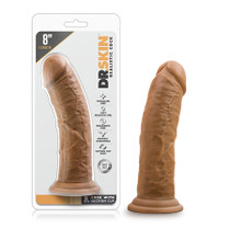 Blush Dr. Skin Realistic 8 in. Dildo with Suction Cup Tan