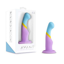 Blush Avant D14 Heart Of Gold 6 in. Silicone Dildo with Suction Cup Multicolor