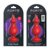 Forto F-30 Pointer Silicone Anal Plug Large Red