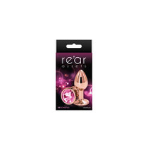 Rear Assets Rose Gold Anal Plug Small Pink