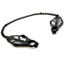 H2H Nipple Clamps Jaws W/Chain (Black)