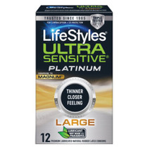 Lifestyles Ultra Sensitive Platinum Large 12 Pack