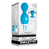 Evolved Twistin' The Night Away Rechargeable Remote-Controlled Rotating Silicone Egg Vibrator Teal
