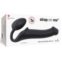Strap-On-Me Semi-Realistic Bendable Strap-On Black Size L