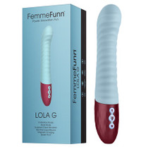 FemmeFunn Lola G Rechargeable Silicone G-Spot Vibrator Light Blue