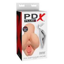 PDX Plus Pick Your Pleasure Dual Entry Stroker Beige