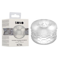 SONO No. 94 Reversible Textured Masturbator Clear