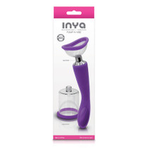 INYA Pump N Vibe Rechargeable Dual-Ended Vibrator & Pump Set Purple