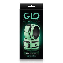 GLO Bondage Ankle Cuffs Green