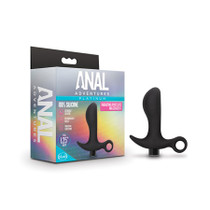 Blush Anal AdventuresPlatinum Silicone Rechargeable Vibrating Prostate Massager 01 Black