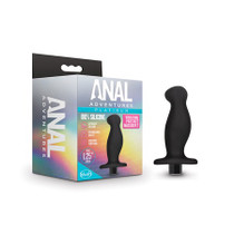 Blush Anal AdventuresPlatinum Silicone Rechargeable Vibrating Prostate Massager 02 Black