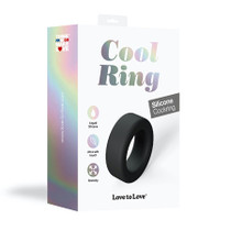 Love to Love Cool Ring Silicone Cockring Noir