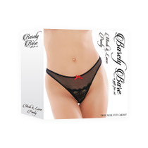 Barely Bare Mesh & Lace Panty Black OS