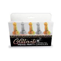 Glitterati Penis Party Sparkling Candles 5-Pack