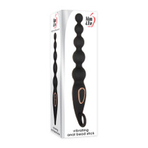 A&E Vibrating Anal Bead Stick Rechareable Silicone Black
