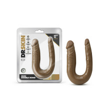 Blush Dr. Skin Mini Double Dong Realistic 12 in. Dual-Ended Dildo Tan