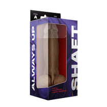 Shaft Model A 9.5 in. Dual Density Silicone Dildo with Balls & Suction Cup Oak