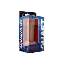 Shaft Model C 7.5 in. Dual Density Silicone Dildo with Balls & Suction Cup Pine