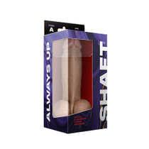 Shaft Model A 8.5 in. Dual Density Silicone Dildo with Balls & Suction Cup Pine