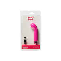 Sara's Spot Rechargeable Bullet With Removable G-Spot Sleeve Pink