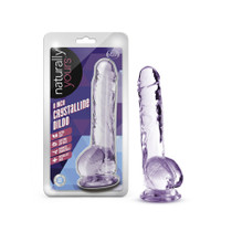 Naturally Yours Crystalline Dildo 8in Amethyst