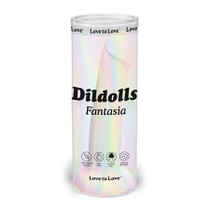 Love to Love Dildolls Fantasia Glow in the Dark 7 in. Silicone Dildo Pastels