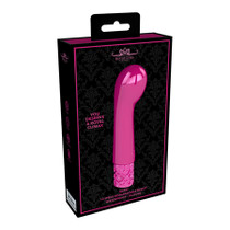 Shots Royal Gems Bijou Rechargeable Curved Silicone Bullet Vibrator Pink