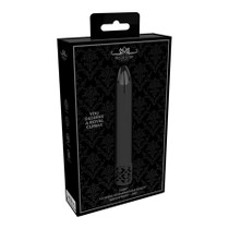 Shots Royal Gems Shiny Rechargeable 10-Speed Bullet Vibrator Gunmetal