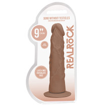 RealRock Realistic 9 in. Dildo With Suction Cup Tan