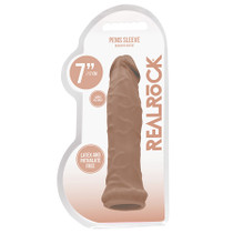 RealRock Realistic 6 in. Penis Sleeve Extender Tan