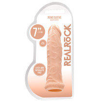 RealRock Realistic 6 in. Penis Sleeve Extender Beige
