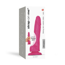 Strap-On-Me Sliding Skin Realistic Dual-Density Dildo Fuchsia S