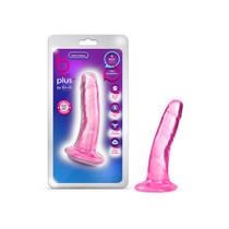 Blush B Yours Plus Hard n' Happy 5 in. Dildo with Suction Cup Pink