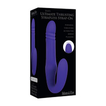 A&E Eve's Ultimate Thrusting Strapless Strap-On Silicone Rechargeable Purple