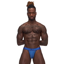 Male Power Sexagon Strappy Ring Jock Royal S/M