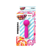 Sweet Sex Sugar Ball Silicone Mini Wand 10 Vibration Modes Magenta