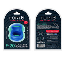 Forto F-20: Balls Stretcher Liquid Silicone 55/72mm Blue
