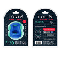 Forto F-20: Balls Stretcher Liquid Silicone 50/67 Blue