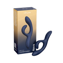 We-Vibe Nova 2 Rechargeable Flexible Silicone Rabbit Vibrator Midnight Blue