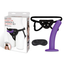 Lux Fetish Strap-On Harness 5 in. Dildo Set