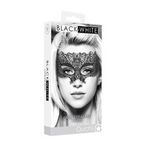 Ouch! Black & White Lace Eye Mask Princess Black