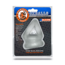 Oxballs Tri-Squeeze Cocksling and Ballstretcher Clear Ice
