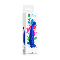 Luminous Zoe ABS Bullet With Silicone Sleeve 10 Speeds Royal Blue
